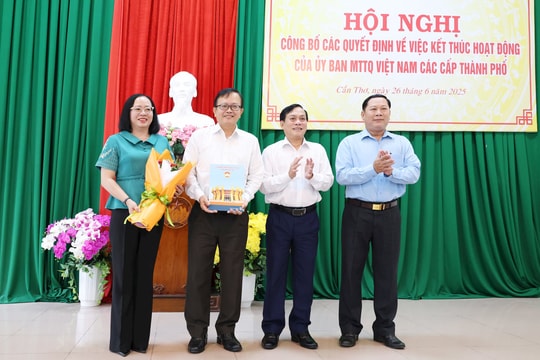 Một Phó Bí thư Thành ủy sẽ được phân công giữ chức Chủ tịch Ủy ban MTTQ Việt Nam TP. Cần Thơ