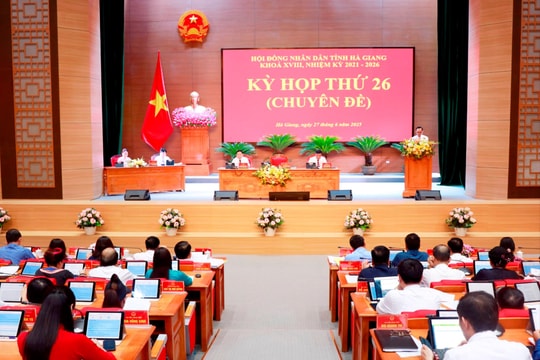 HĐND tỉnh Hà Giang Khóa XVIII khai mạc kỳ họp thứ 26