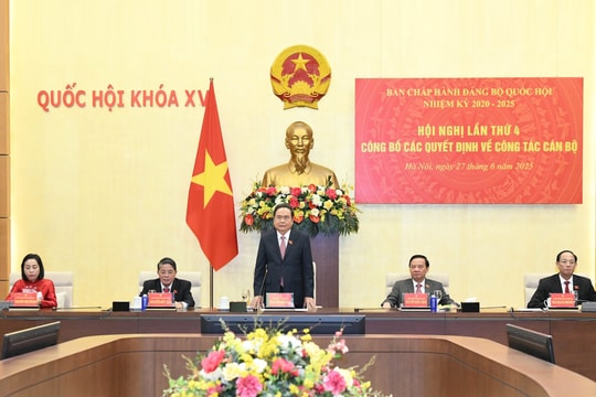 Bí thư Đảng ủy Quốc hội, Chủ tịch Quốc hội Trần Thanh Mẫn chủ trì Hội nghị về công tác cán bộ