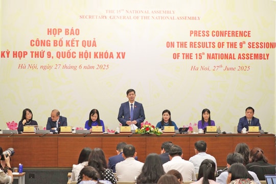 Họp báo quốc tế công bố kết quả Kỳ họp thứ Chín, Quốc hội Khóa XV