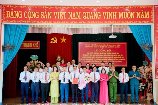 Danh sách lãnh đạo chủ chốt các xã, phường sau sáp nhập ở Hà Tĩnh