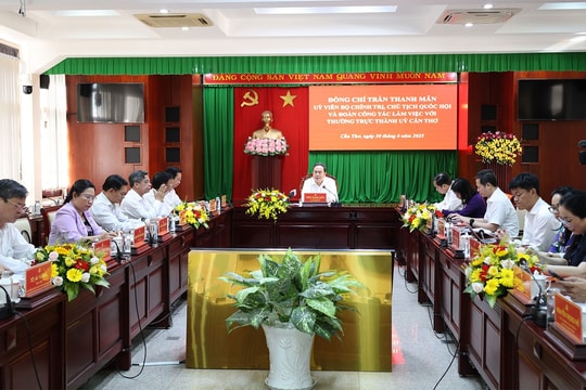 Chủ tịch Quốc hội Trần Thanh Mẫn: Cần Thơ phải khơi dậy khát vọng vươn lên mạnh mẽ