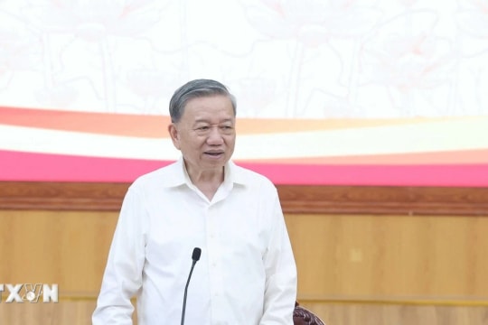 Tổng Bí thư Tô Lâm kiểm tra hoạt động chính quyền địa phương hai cấp tại Hà Nội