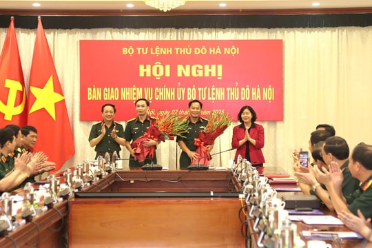 Đại tá Lưu Nam Tiến nhận nhiệm vụ Chính ủy Bộ Tư lệnh Thủ đô Hà Nội