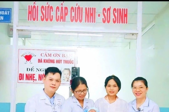 Bệnh nhi nặng 2kg thủng dạ dày được bác sĩ Bệnh viện Đa khoa tỉnh Quảng Trị phẫu thuật thành công