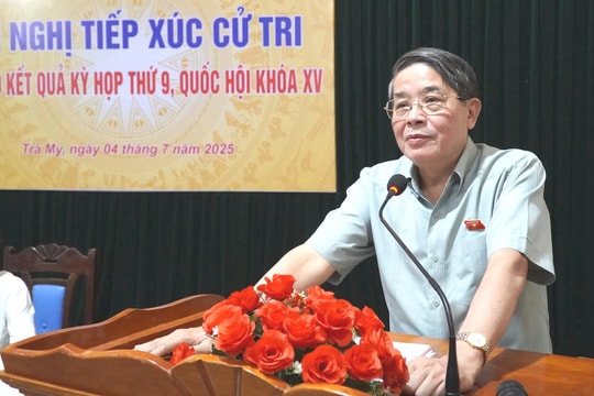 Phó Chủ tịch Quốc hội Nguyễn Đức Hải tiếp xúc cử tri xã Trà My, TP. Đà Nẵng