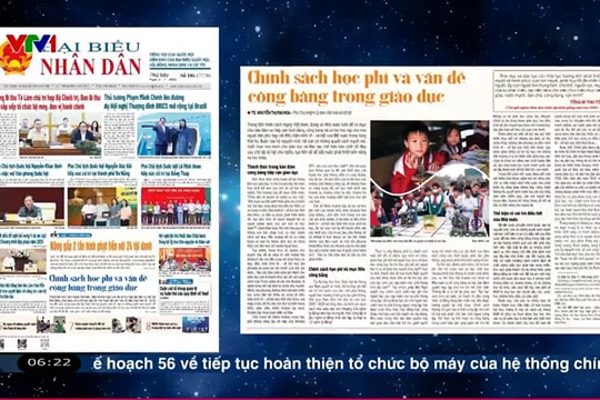 Điểm báo VTV1: Chính sách học phí và vấn đề công bằng trong giáo dục