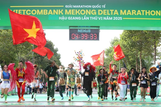 Hơn 5.000 vận động viên tham gia Mekong Delta Marathon lần thứ 6