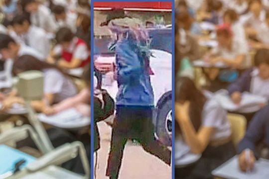 Hy hữu: Nam sinh giả gái, đội tóc giả đi thi hộ bạn gái