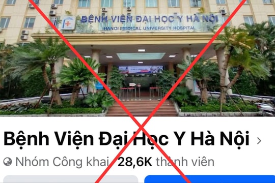 Cảnh báo nhóm cộng đồng “Bệnh viện Đại học Y Hà Nội” hoạt động không chính thống