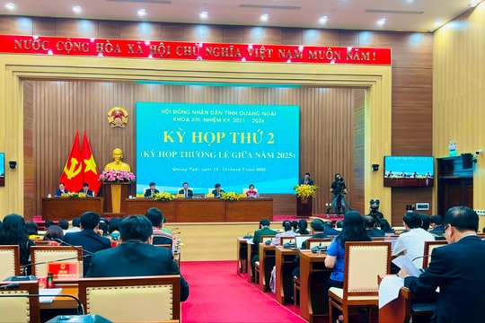 Khai mạc Kỳ họp thứ 2, HĐND tỉnh Quảng Ngãi khóa XIII, nhiệm kỳ 2021 - 2026