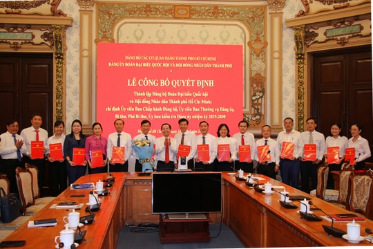 Công bố Quyết định thành lập Đảng bộ Đoàn ĐBQH và HĐND TP. Hồ Chí Minh