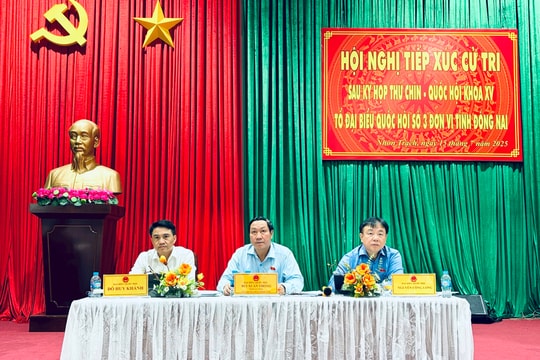 Đoàn ĐBQH tỉnh Đồng Nai tiếp xúc cử tri tại xã Nhơn Trạch