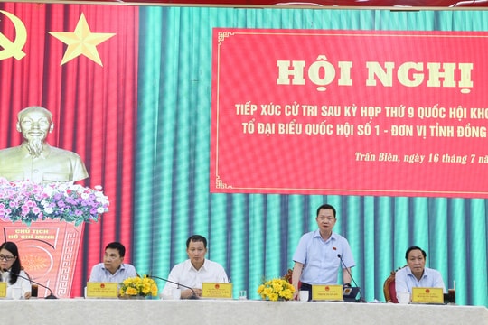 Đồng Nai: Cử tri kiến nghị nhiều vấn đề về hạ tầng giao thông, thuế khoán