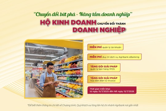 Agribank “Chuyển đổi bứt phá – Nâng tầm doanh nghiệp” cùng hộ kinh doanh