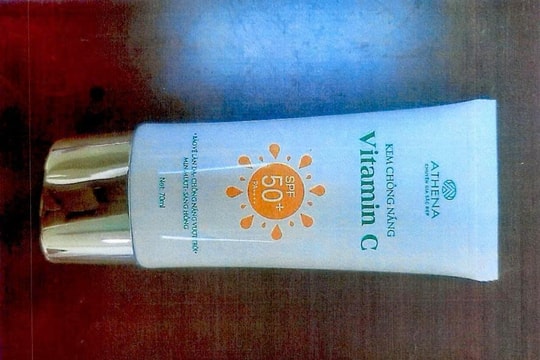 Đình chỉ lưu hành kem chống nắng Vitamin C và Sun Cream giả vì chỉ số SPF không đạt 70% công bố