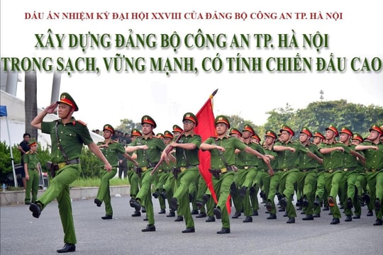 Xây dựng Đảng bộ Công an TP. Hà Nội trong sạch, vững mạnh về chính trị, tư tưởng, tổ chức và đạo đức, có tính chiến đấu cao