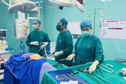 Phẫu thuật khẩn cấp cứu bé trai bị dị vật đâm thủng 5 lỗ trong ổ bụng