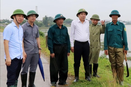 Bí thư Tỉnh ủy Bắc Ninh kiểm tra công tác ứng phó với bão số 3 tại một số địa bàn trọng điểm