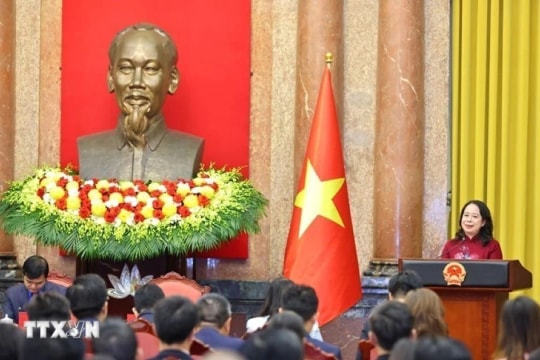 Phó Chủ tịch nước Võ Thị Ánh Xuân gặp mặt đại biểu tham gia Diễn đàn Trí thức trẻ Việt Nam toàn cầu lần thứ 6