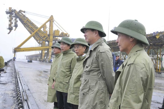 TKV  kiểm tra công tác ứng phó bão số 3 tại Quảng Ninh