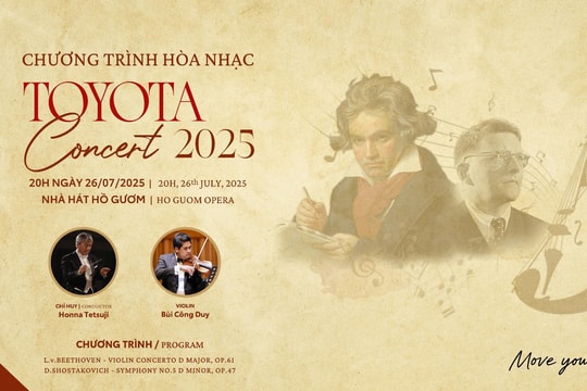 Hòa nhạc Toyota 2025 trở lại Hà Nội với các tác phẩm kinh điển