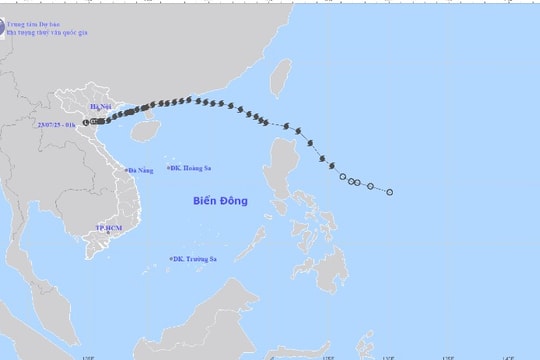 Dự báo thời tiết ngày 23/7: Bão số 3 Wipha suy yếu thành  áp thấp gây mưa lớn tại Thanh Hóa, Nghệ An
