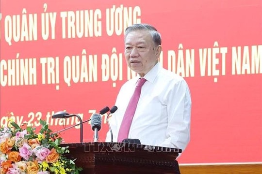 Tổng Bí thư Tô Lâm: Tăng cường các giải pháp xây dựng Quân đội vững mạnh về chính trị, gắn bó máu thịt với nhân dân ​