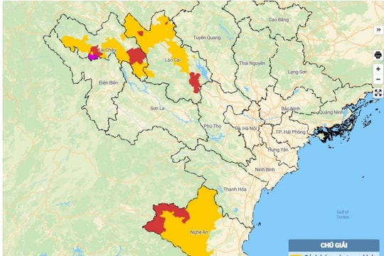 Nguy cơ lũ quét, sạt lở đất tại tỉnh Lai Châu, Lạng Sơn và Nghệ An