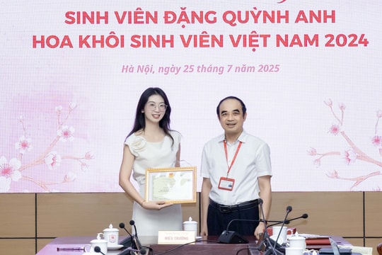 Trường ĐH Y Hà Nội tuyên dương nữ sinh đạt danh hiệu Hoa khôi Sinh viên Việt Nam 2024