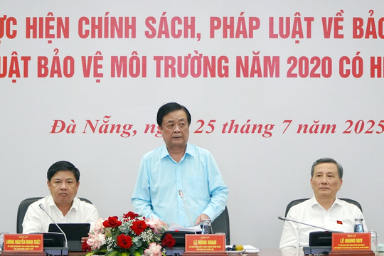 Phó Chủ tịch Quốc hội Lê Minh Hoan làm việc với UBND TP. Đà Nẵng về thực hiện pháp luật bảo vệ môi trường