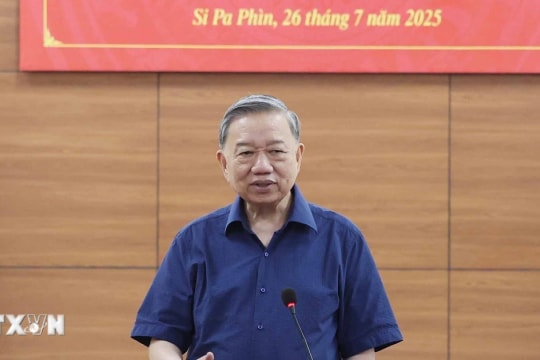 Tổng Bí thư Tô Lâm kiểm tra vận hành hệ thống chính trị xã Si Pa Phìn, tỉnh Điện Biên