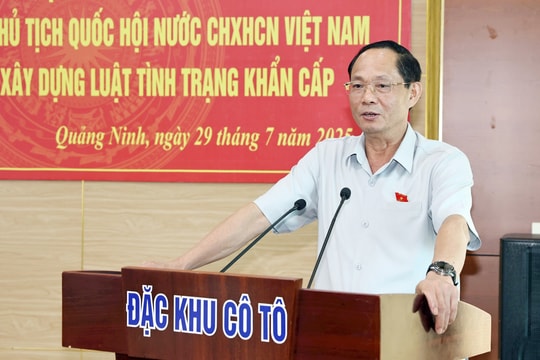 Phó Chủ tịch Quốc hội, Thượng tướng Trần Quang Phương khảo sát tại Đặc khu Cô Tô, Quảng Ninh