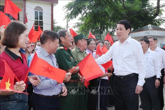 Chủ tịch nước Lương Cường dự sinh hoạt chuyên đề tại Quảng Ninh