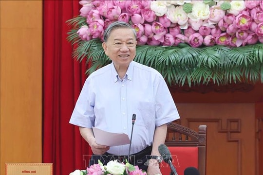 Tổng Bí thư Tô Lâm: Tiếp tục chủ động rà soát, hoàn thiện dự thảo các văn kiện Đại hội XIV của Đảng