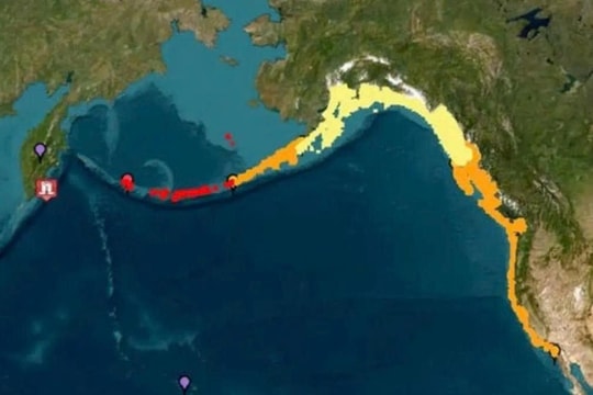 Động đất 8,8 độ Richter ở Nga: Báo động sóng thần ở Nhật Bản và Mỹ