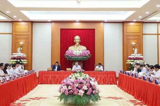 Tổng Bí thư Tô Lâm chủ trì buổi làm việc về dự thảo các văn kiện Đại hội XIV của Đảng
