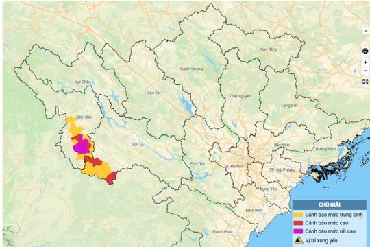 Cảnh báo lũ quét, sạt lở đất, sụt lún đất do mưa lũ tại tỉnh Điện Biên và Sơn La