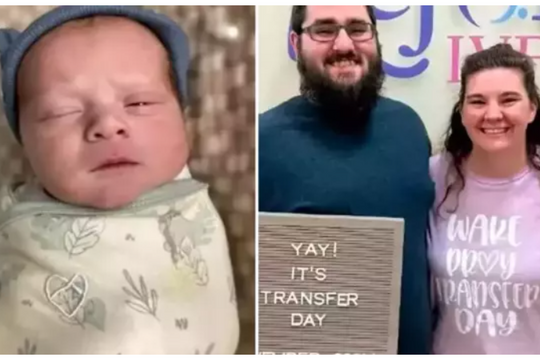 Em bé “già nhất thế giới” chào đời từ phôi đông lạnh cách đây 30 năm