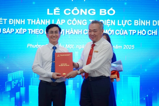EVNHCMC công bố thành lập 9 công ty điện lực mới