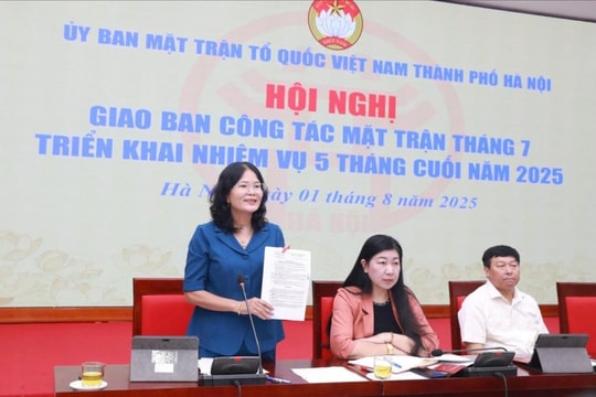 MTTQ Việt Nam TP. Hà Nội: Tổ chức, phối hợp tổ chức tốt các hoạt động kỷ niệm 80 năm Cách mạng tháng Tám và Quốc khánh 2/9