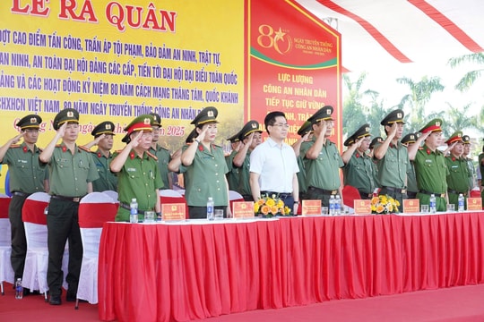 Công an Quảng Ngãi ra quân cao điểm tấn công, trấn áp tội phạm, giữ vững bình yên địa bàn