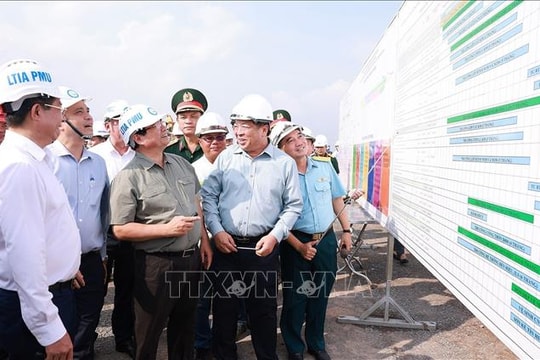 Thủ tướng Phạm Minh Chính: Sân bay Long Thành phải đón chuyến bay đầu tiên vào cuối năm 2025