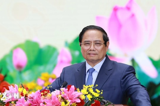 Thủ tướng Phạm Minh Chính dự Đại hội Đảng bộ Tập đoàn Công nghiệp - Năng lượng Quốc gia Việt Nam