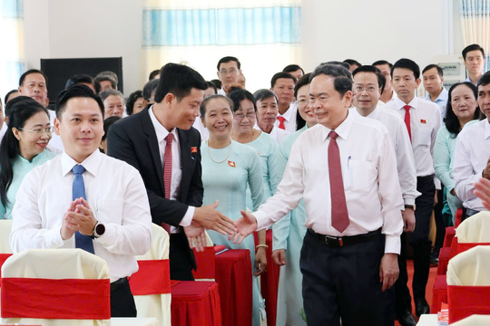 Chủ tịch Quốc hội Trần Thanh Mẫn dự và phát biểu chỉ đạo tại Đại hội Đảng bộ xã Thạnh Xuân, thành phố Cần Thơ