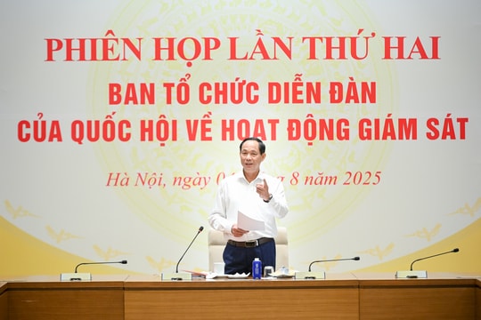 Phó Chủ tịch Quốc hội, Thượng tướng Trần Quang Phương chủ trì họp Ban Tổ chức Diễn đàn của Quốc hội về hoạt động giám sát