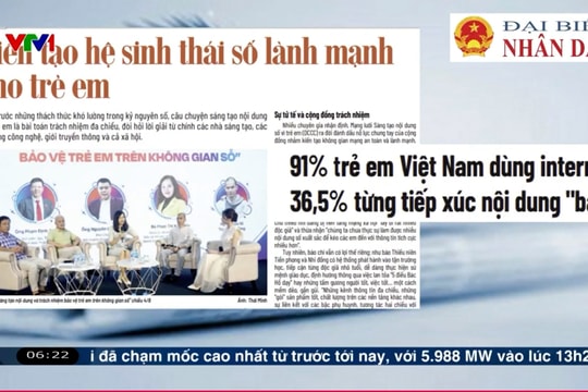 Điểm báo VTV1: Kiến tạo hệ sinh thái số lành mạnh cho trẻ em