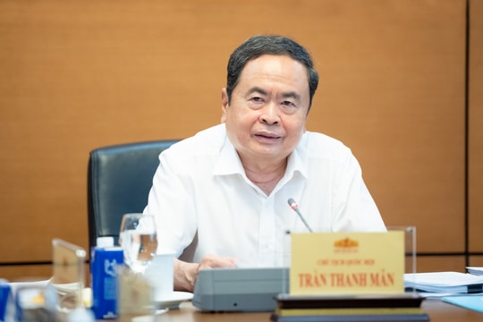 Chủ tịch Quốc hội Trần Thanh Mẫn chủ trì cuộc họp giao ban lãnh đạo Quốc hội