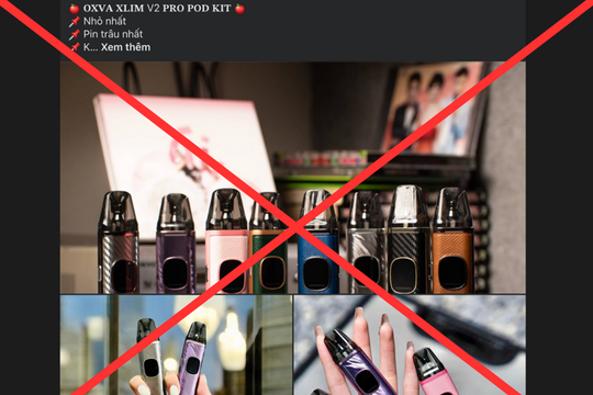 Tăng cường kiểm tra, xử lý vi phạm quảng cáo, bán thuốc lá điện tử qua thương mại điện tử