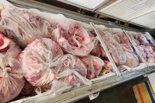 Nghệ An: Phát hiện một tấn thịt lợn bệnh được cấp đông tại nhà